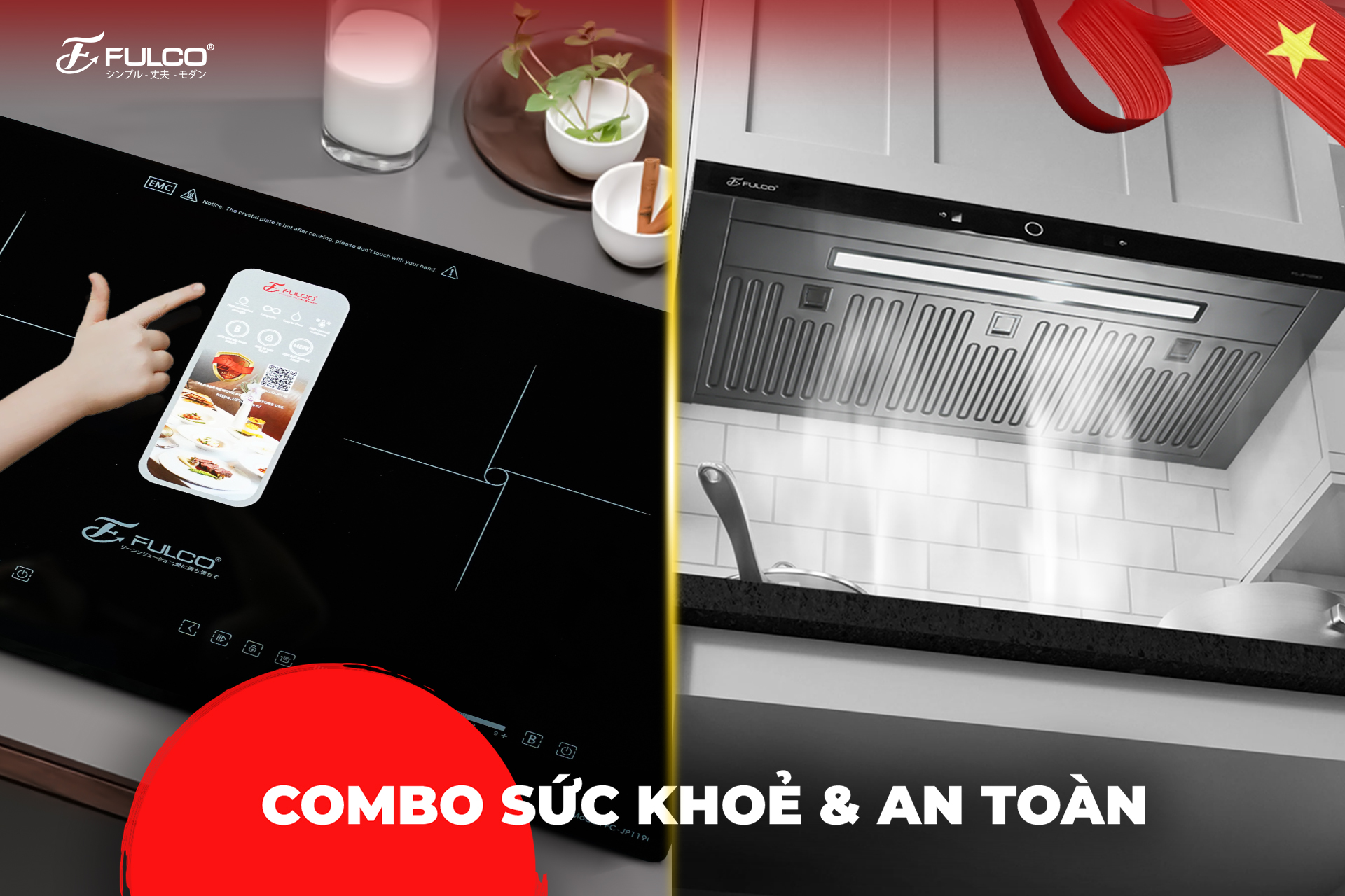 Các giải pháp phụ kiện tủ bếp thông minh của FULCO giúp tinh gọn không gian bếp.